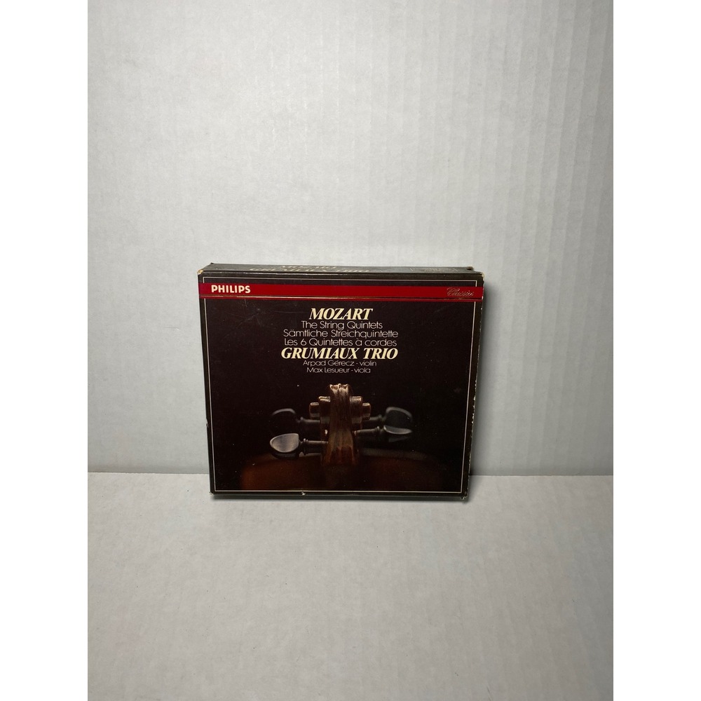 Mozart The String Quintets Grumiaux Trio 3 CD Box Set Philips 416 486-2